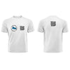 White QR T-Shirt from RESHRD Roar collection with Front & Back Black & White design