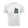 White QR T-Shirt from RESHRD Savannah collection with Front Black & Light Blue design