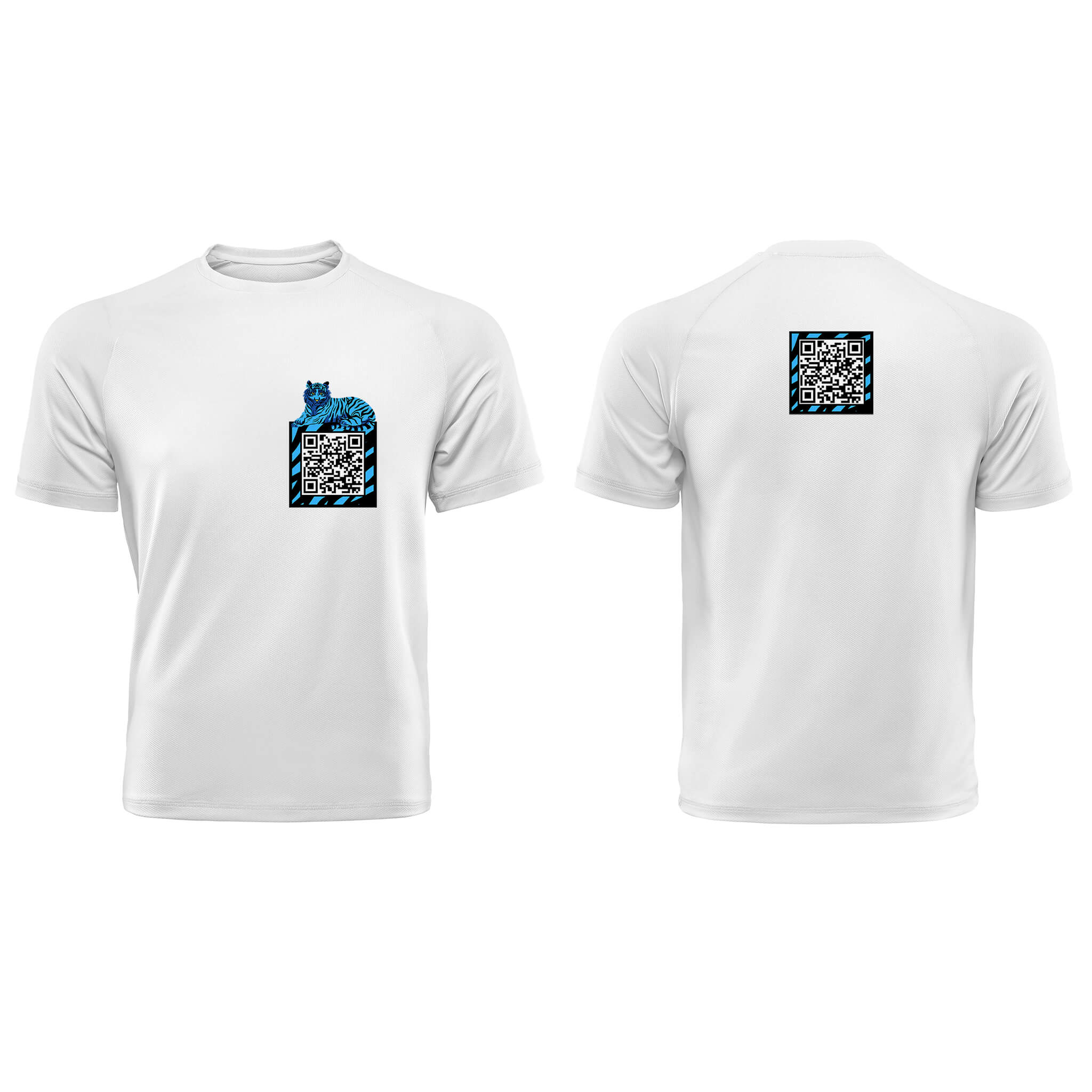 White QR T-Shirt-Custom QR code candles, updatable QR code candles for gifting, personalized candles with QR codes, scented candles with scannable QR codes, QR code candles for playlists and messages, custom QR code necklaces, personalized QR code jewelry, updatable QR code pendants, QR code necklaces for sharing memories, elegant QR code necklace gifts, custom QR code shorts, personalized activewear with QR codes, updatable QR code athletic shorts, QR code apparel for personal expression, trendy shorts wit