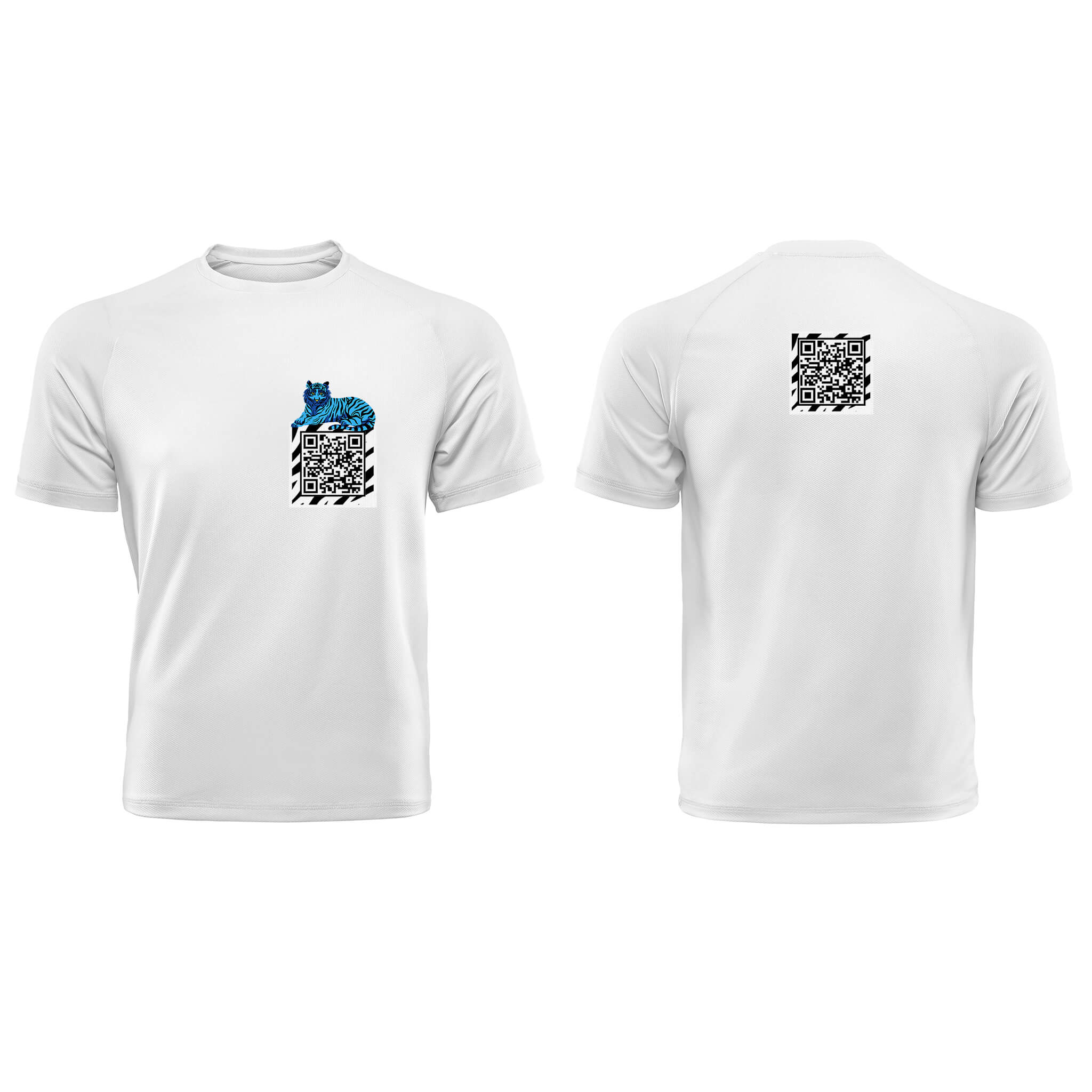 White QR T-Shirt-Custom QR code candles, updatable QR code candles for gifting, personalized candles with QR codes, scented candles with scannable QR codes, QR code candles for playlists and messages, custom QR code necklaces, personalized QR code jewelry, updatable QR code pendants, QR code necklaces for sharing memories, elegant QR code necklace gifts, custom QR code shorts, personalized activewear with QR codes, updatable QR code athletic shorts, QR code apparel for personal expression, trendy shorts wit
